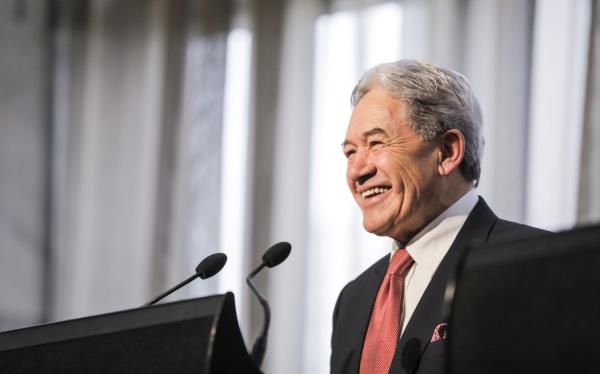 Deputy Prime Minister Winston Peters on on 24 November, 2023.