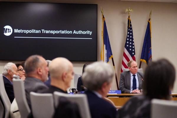 an MTA board meeting